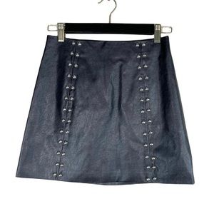 Forever 21 Faux Leather Studs Mini Skirt